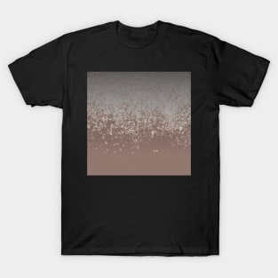 Mauve and metallic gradient T-Shirt